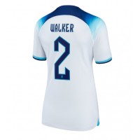 England Kyle Walker #2 Fußballbekleidung Heimtrikot Damen WM 2022 Kurzarm